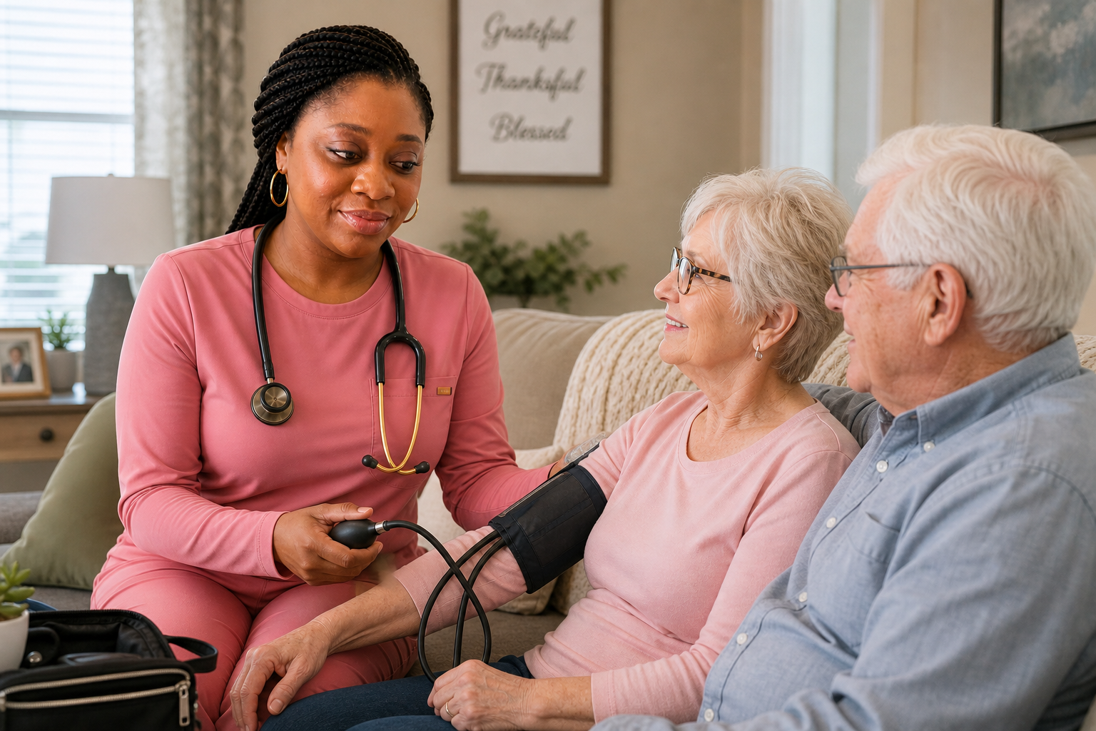 Skilled LPN providing private nursing care at home in Calgary